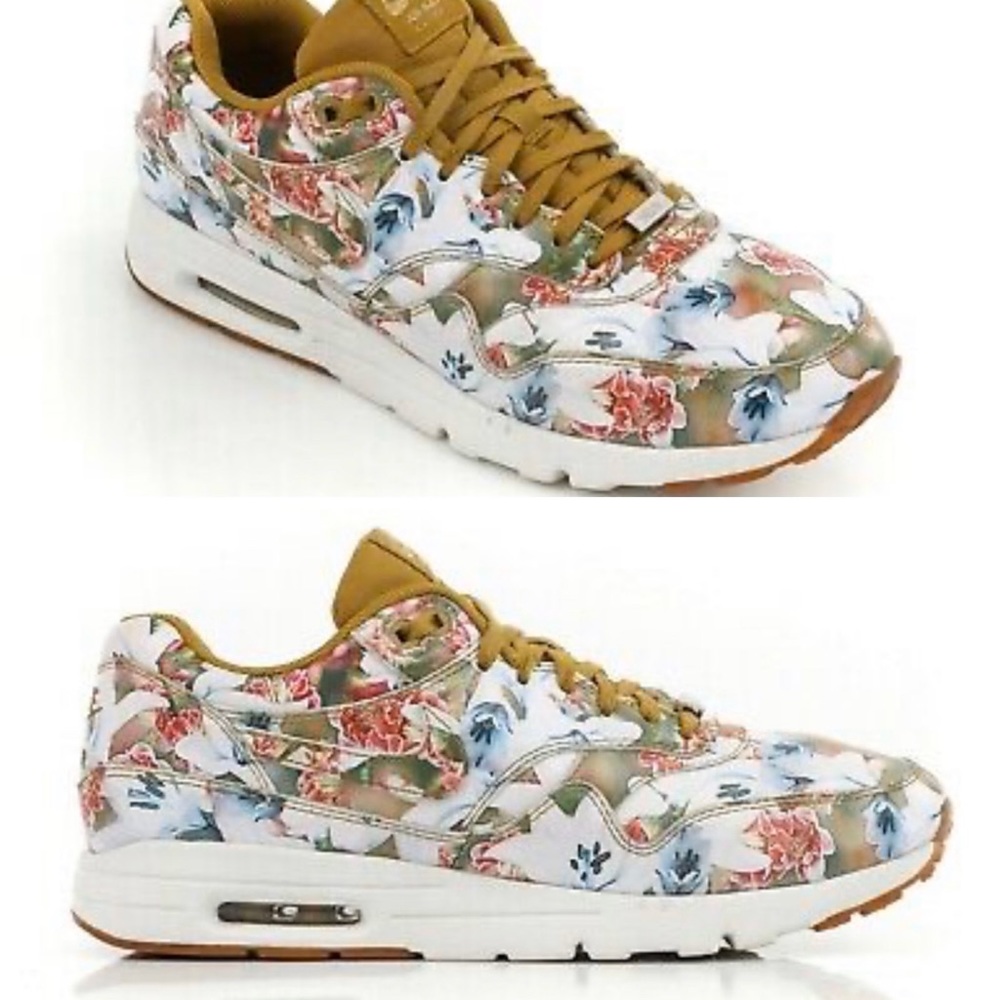 Nike Air Max 1 Ultra Milan Floral Metallic Gold